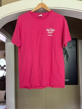 Hard Rock Cafe Bright Pink Men’s Short Sleeve Tee